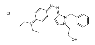 2-[2-benzyl-3-[[4-(diethylamino)phenyl]diazenyl]pyrazol-1-ium-1-yl]ethanol,chloride结构式