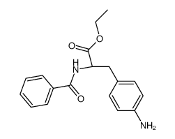4-amino-N-benzoyl-DL-phenylalanine ethyl ester Structure