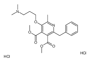dimethyl 2-benzyl-5-[3-(dimethylamino)propoxy]-6-methylpyridine-3,4-dicarboxylate,dihydrochloride Structure