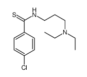 p-Chloro-N-(3-diethylaminopropyl)benzothioamide结构式