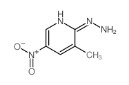 Pyridine,2-hydrazinyl-3-methyl-5-nitro-结构式