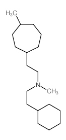 N-(2-cyclohexylethyl)-N-methyl-2-(4-methylcycloheptyl)ethanamine Structure