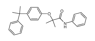 2-Methyl-2-[4-(1-methyl-1-phenyl-ethyl)-phenoxy]-N-phenyl-propionamide Structure