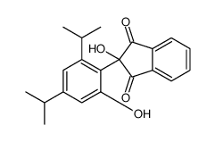 2-hydroxy-2-[2-hydroxy-4,6-di(propan-2-yl)phenyl]indene-1,3-dione结构式