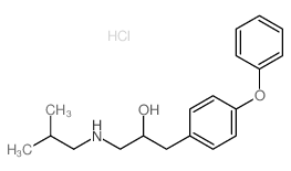 Benzeneethanol, a-[[(2-methylpropyl)amino]methyl]-4-phenoxy-,hydrochloride (1:1) Structure