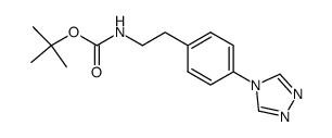 tert-butyl (4-(4H-1,2,4-triazol-4-yl)phenethyl)carbamate结构式