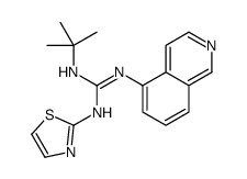 3-isoquinolin-5-yl-2-tert-butyl-1-(1,3-thiazol-2-yl)guanidine结构式