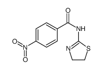 N-(4,5-dihydro-1,3-thiazol-2-yl)-4-nitrobenzamide结构式