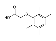 2-(2,3,5,6-tetramethylphenyl)sulfanylacetic acid结构式