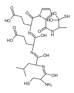 cysteinyl-leucyl-glutamyl-glutamyl-prolyl-cysteine cyclic disulfide picture