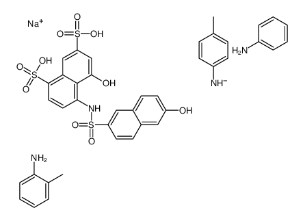 sodium,aniline,5-hydroxy-4-[(6-hydroxynaphthalen-2-yl)sulfonylamino]naphthalene-1,7-disulfonic acid,2-methylaniline,(4-methylphenyl)azanide Structure
