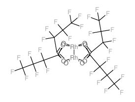 Rhodium, tetrakis[m-(2,2,3,3,4,4,4-heptafluorobutanoato-kO:kO')]di-, (Rh-Rh) Structure