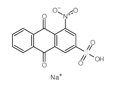 4-nitro-9,10-dioxo-anthracene-2-sulfonic acid结构式