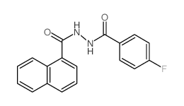 1-(p-Fluorobenzoyl)-2-(1-naphthoyl)hydrazine Structure