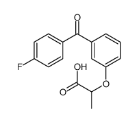 2-[3-(4-fluorobenzoyl)phenoxy]propanoic acid结构式