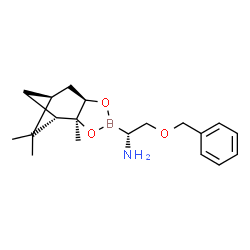 (R)-BoroSer(OBn)-(+)-Pinanediol structure