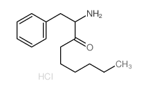 3-Nonanone,2-amino-1-phenyl-, hydrochloride (1:1) structure
