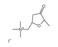 trimethyl-[[(2R,5R)-5-methyl-4-oxooxolan-2-yl]methyl]azanium,iodide Structure