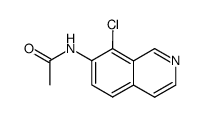 N-(8-chloro-[7]isoquinolyl)-acetamide结构式
