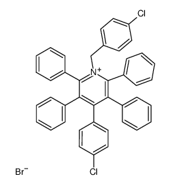 1-(4-chlorobenzyl)-4-(4-chlorophenyl)-2,3,5,6-tetraphenylpyridin-1-ium bromide Structure