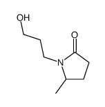 2-Pyrrolidinone,1-(3-hydroxypropyl)-5-methyl-(9CI) structure