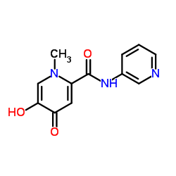 2-Pyridinecarboxamide,1,4-dihydro-5-hydroxy-1-methyl-4-oxo-N-3-pyridinyl- structure