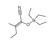 3-Methyl-2-triethylsiloxy-2-pentennitril Structure