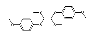E-1,2-bis(methylthio)-1,2-bis(4-methoxyphenylthio)ethylene Structure