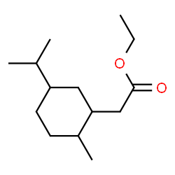 Cyclohexaneacetic acid, 2-methyl-5-(1-methylethyl)-, ethyl ester (9CI)结构式