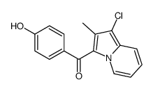 (1-chloro-2-methylindolizin-3-yl)-(4-hydroxyphenyl)methanone Structure