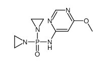 N-[bis(aziridin-1-yl)phosphoryl]-6-methoxypyrimidin-4-amine Structure