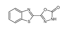 1,3,4-Oxadiazol-2(3H)-one,5-(2-benzothiazolyl)-(9CI) Structure