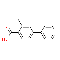 Benzoic acid, 2-methyl-4-(4-pyridinyl)- (9CI) structure
