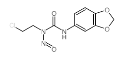 Urea,N'-1,3-benzodioxol-5-yl-N-(2-chloroethyl)-N-nitroso- Structure