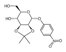 p-nitrophenyl 2,3-O-isopropylidene-α-D-mannopyranoside Structure