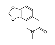 2-(1,3-benzodioxol-5-yl)-N,N-dimethylacetamide结构式