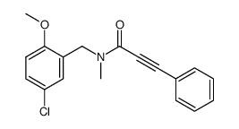 3-phenyl-propynoic acid (5-chloro-2-methoxy-benzyl)-methyl-amide Structure