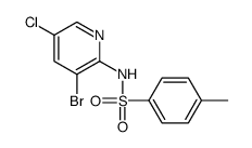 N-(3-bromo-5-chloropyridin-2-yl)-4-methylbenzenesulfonamide结构式