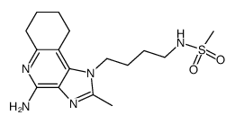 N-[4-(4-amino-2-methyl-6,7,8,9-tetrahydro-1H-imidazo[4,5-c]quinolin-1-yl)butyl]methanesulfonamide Structure