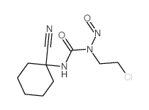 1-(2-chloroethyl)-3-(1-cyanocyclohexyl)-1-nitroso-urea Structure