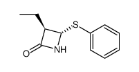 (3S*,4R*)-3-ethyl-4-phenylsulfinylazetidin-2-one Structure