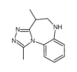 1,4-dimethyl-5,6-dihydro-4H-[1,2,4]triazolo[4,3-a][1,5]benzodiazepine结构式