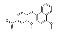 1-methoxy-4-(2-methoxy-4-nitrophenoxy)naphthalene Structure