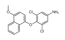 3,5-dichloro-4-(4-methoxynaphthalen-1-yl)oxyaniline Structure