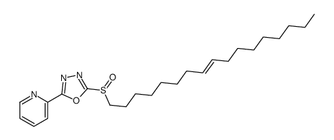 2-heptadec-8-enylsulfinyl-5-pyridin-2-yl-1,3,4-oxadiazole结构式