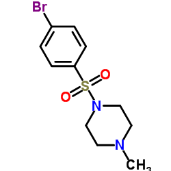 1-((p-Bromophenyl)sulfonyl)-4-methylpiperazine Structure