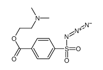 2-(dimethylamino)ethyl 4-azidosulfonylbenzoate结构式