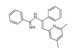 N-(dimethyl-4,6 pyridyl-2)-2 phenyl-1 vinylbenzamidine结构式