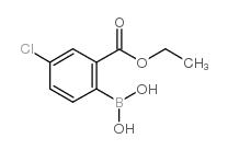 4-CHLORO-2-ETHOXYCARBONYLPHENYLBORONIC ACID Structure