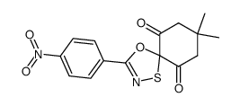 8,8-dimethyl-3-(4-nitrophenyl)-4-oxa-1-thia-2-azaspiro[4.5]dec-2-ene-6,10-dione Structure